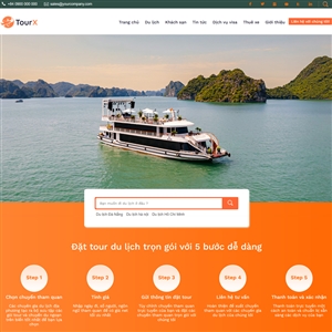 Website mẫu du lịch mã 7001