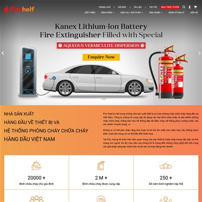 Website mẫu phòng cháy chữa cháy mã 1002