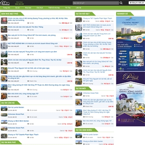 Mẫu website Bất động sản mã 6001
